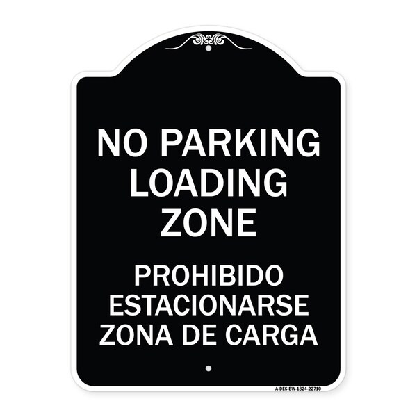 Warning Unauthorized Vehicles Towed By Towing Co. Heavy-Gauge Alum Sign, 24" x 18", BW-1824-22710
